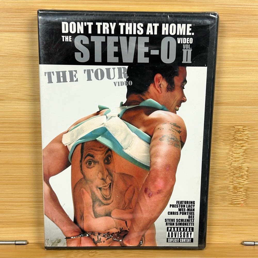 Don’t Try This At Home The Steve-O Video VOL.2 The Tour DVD 2002 New Sealed